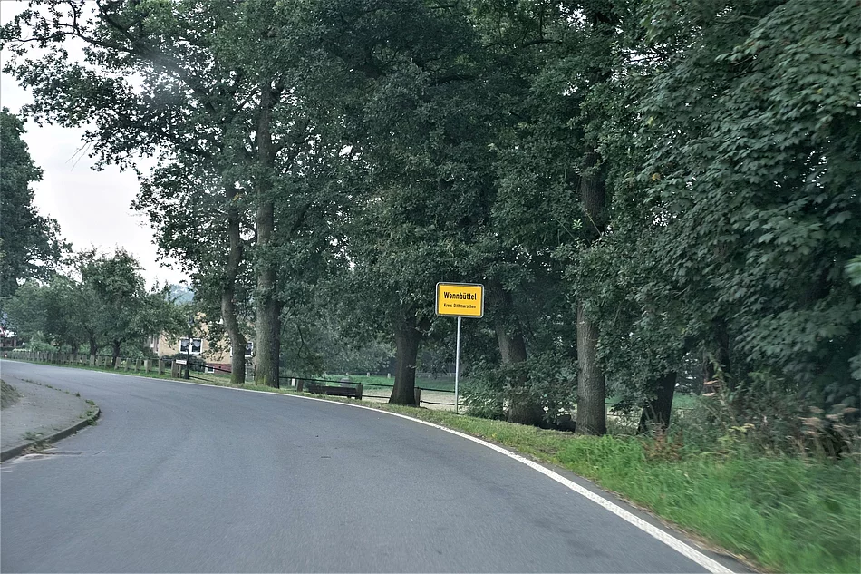 Ortsschild Wennbüttel Ortseingang Gemeinde Wennbüttel